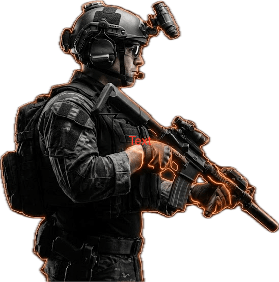 Soldier with Wi-R Technology