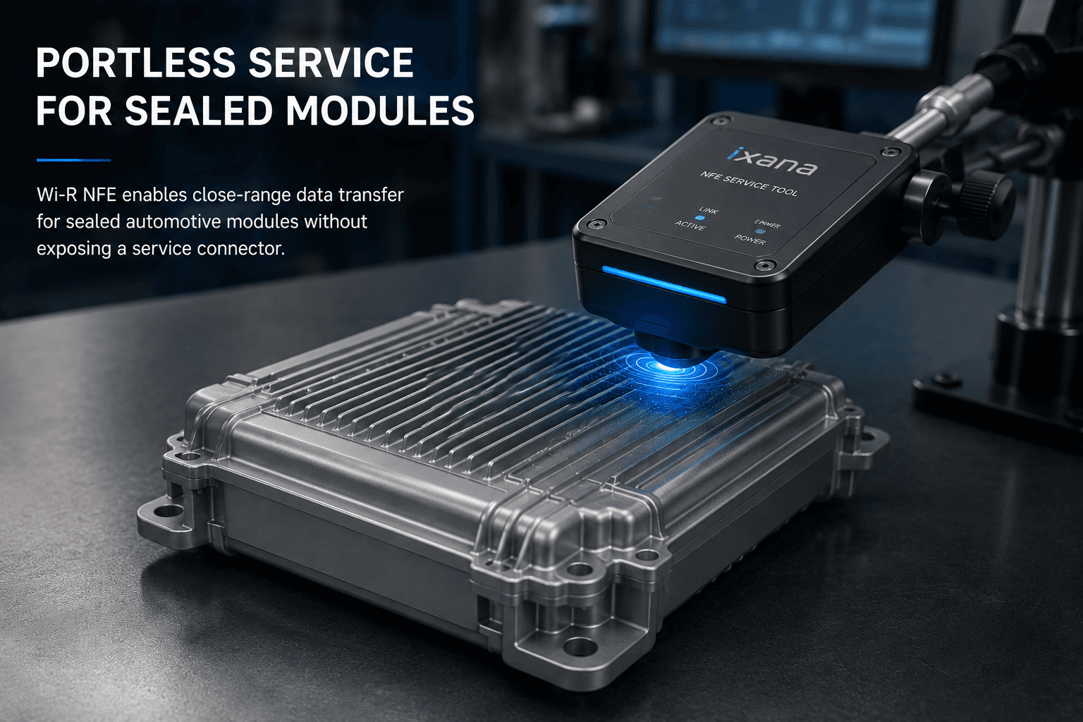 Portless Service for Sealed Automotive Modules | Ixana Wi-R NFE