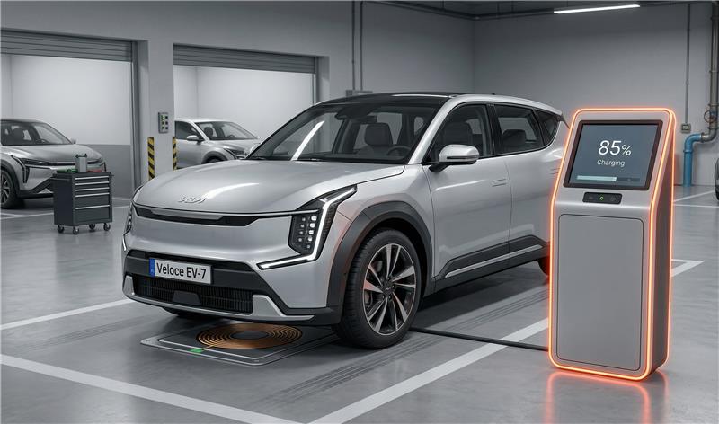 Wireless EV Charging Battery Status