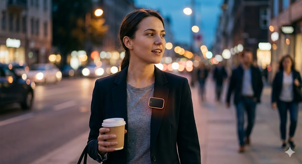 Always-on AI-audio-pin 