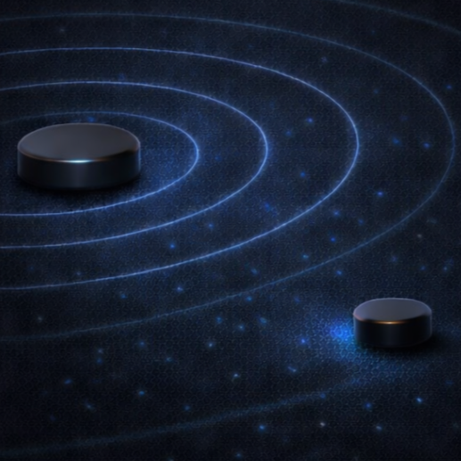 Radiative RF illustration showing room-scale signal spread