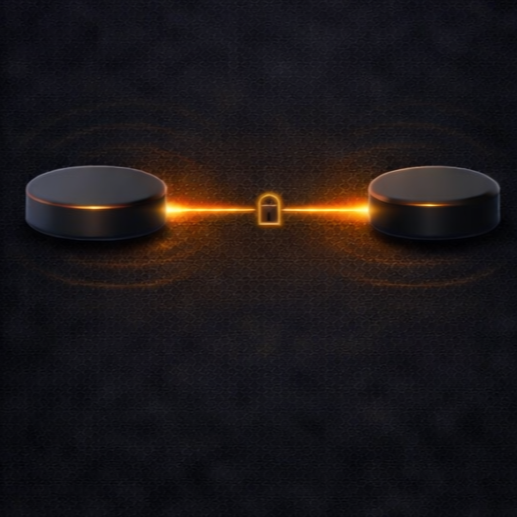 Confined link illustration showing energy localized to the link